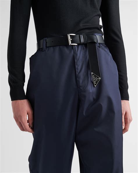 prada leather belt